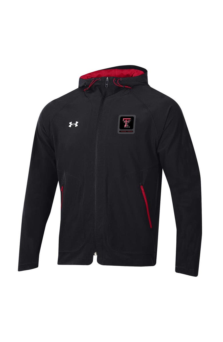 Under Armour Men's Under Armour Black Texas Tech Red Raiders Unstoppable Raglan Full-Zip Jacket, Alternate, color, 
