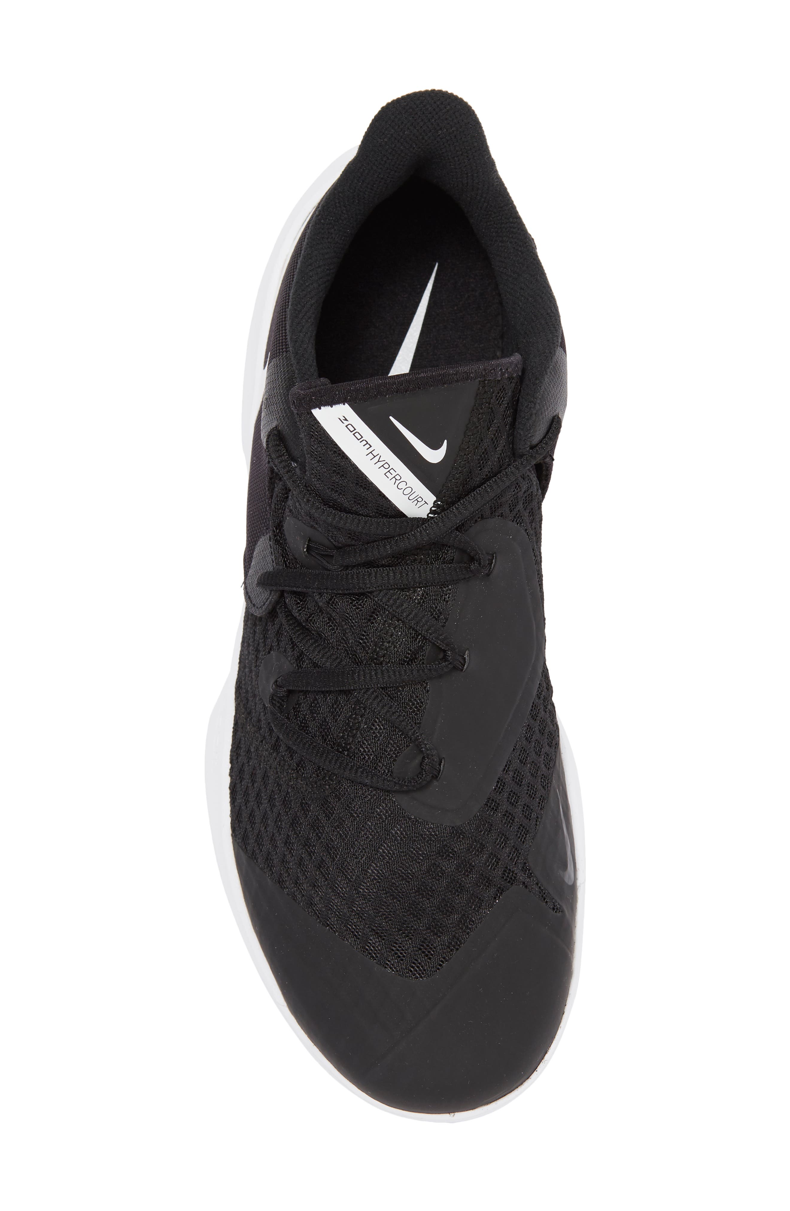 Nike Zoom Hyperspeed Court Sneaker, Alternate, color, Black/ White