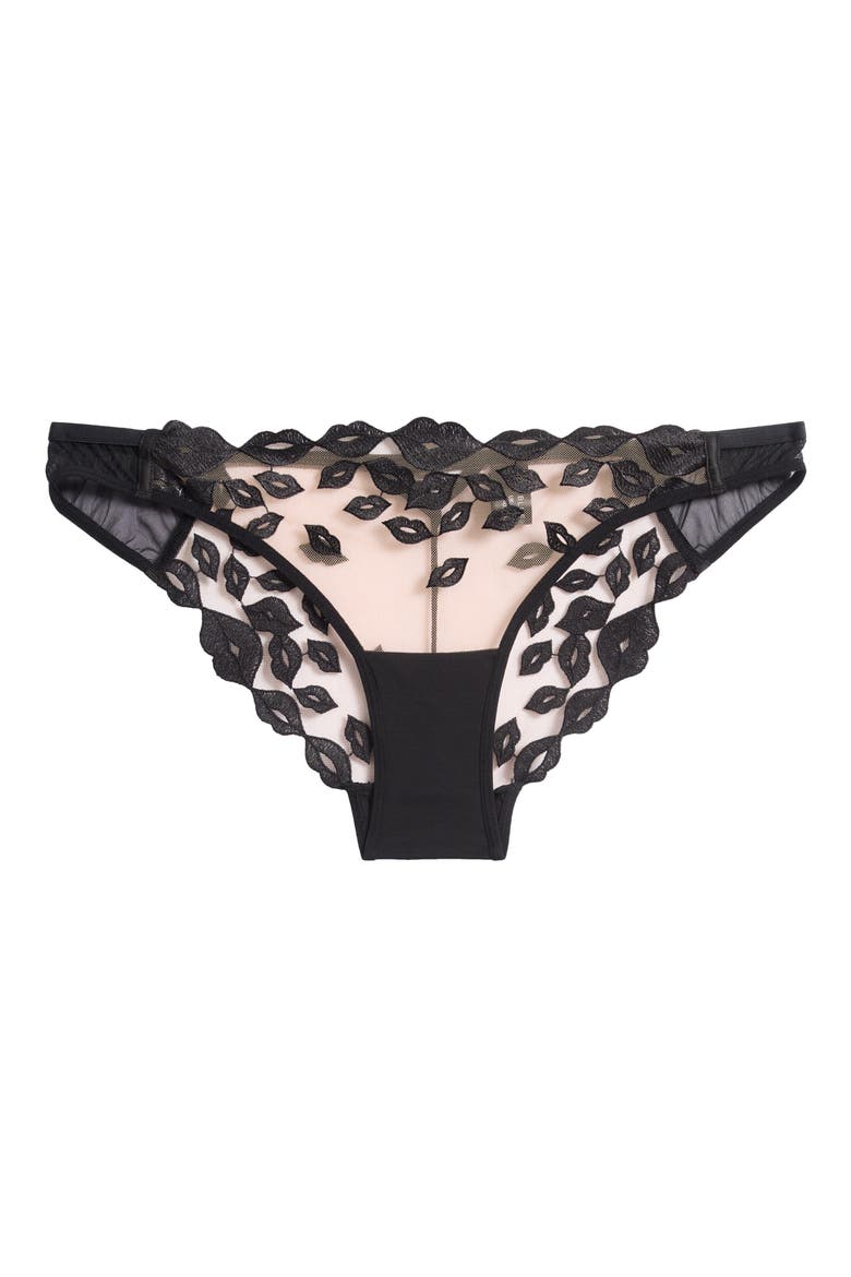 Marian Ebroidered Briefs, Alternate, color, BLACK/ SHEER