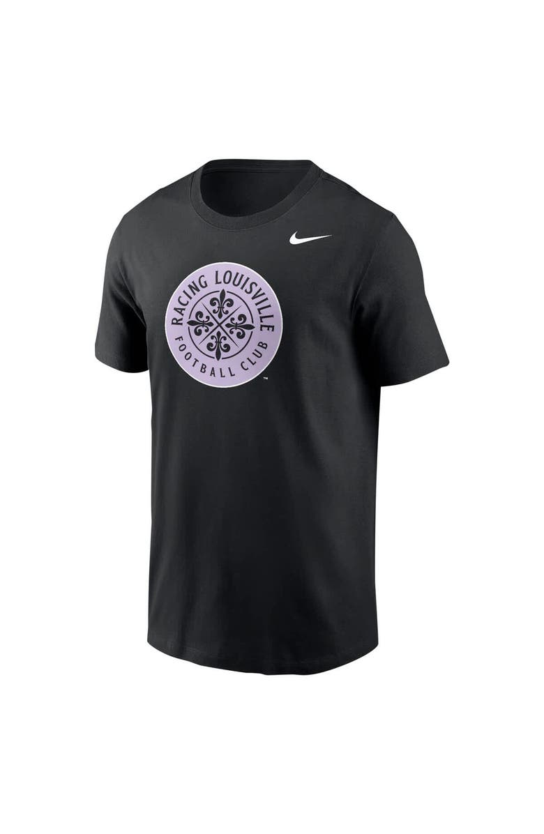 Nike Men's Nike Black Racing Louisville FC Primary Logo Core T-Shirt, Alternate, color, Black