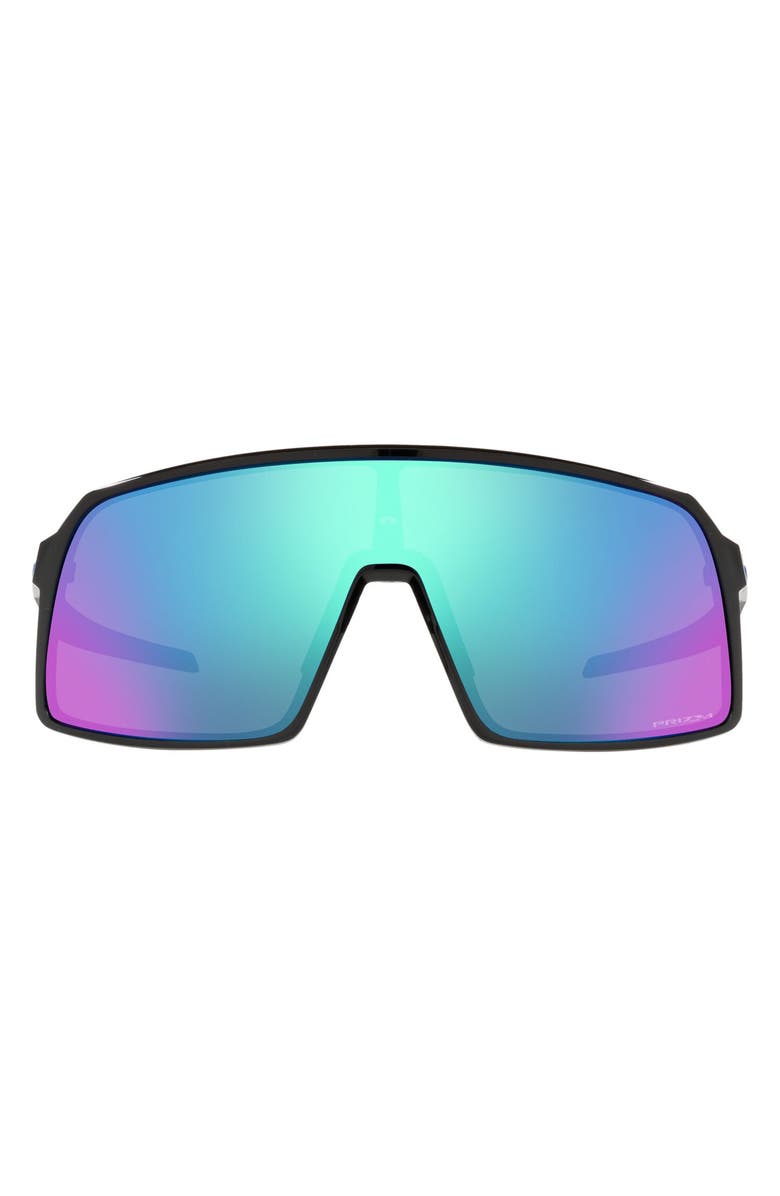 Oakley Sutro Shield Sunglasses, Main, color, Black/ Prizm Sapphire