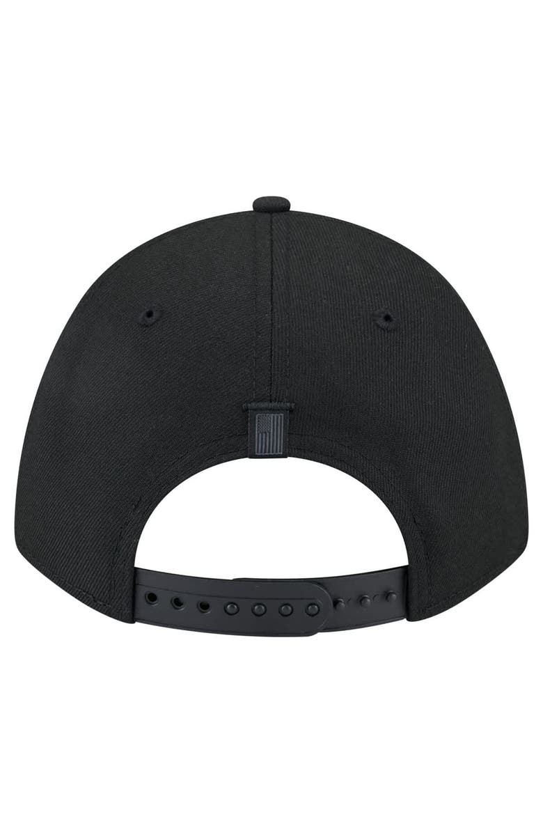 New Era Men's New Era Black Nashville Predators Game Day Stealth Flag 9FORTY A-Frame Adjustable Hat, Alternate, color, Black