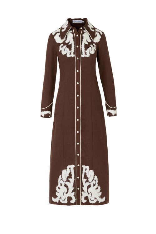 By Tess Collection Wren Dress In Brown