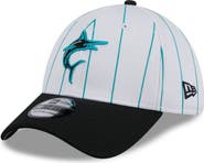 New Era Men's New Era White Miami Marlins 2024 Batting Practice 39THIRTY Flex Hat