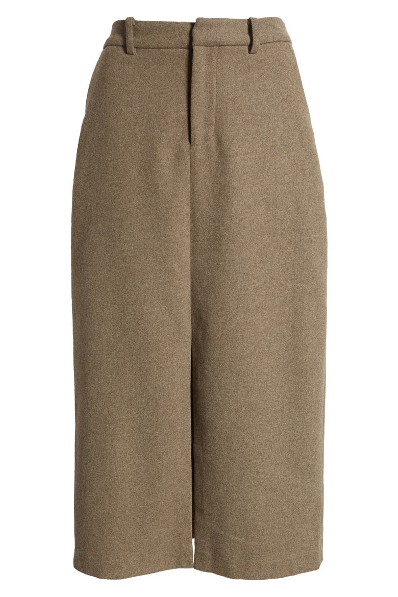 Carolina Midi Skirt, Alternate, color, HAZELNUT
