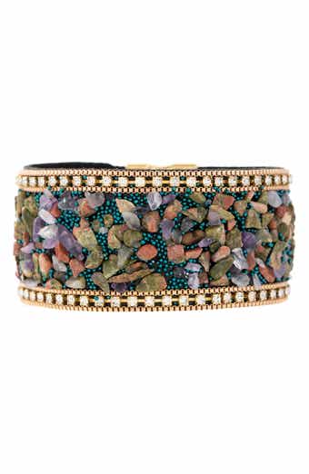 SAACHI Mixed Media Cuff Bracelet