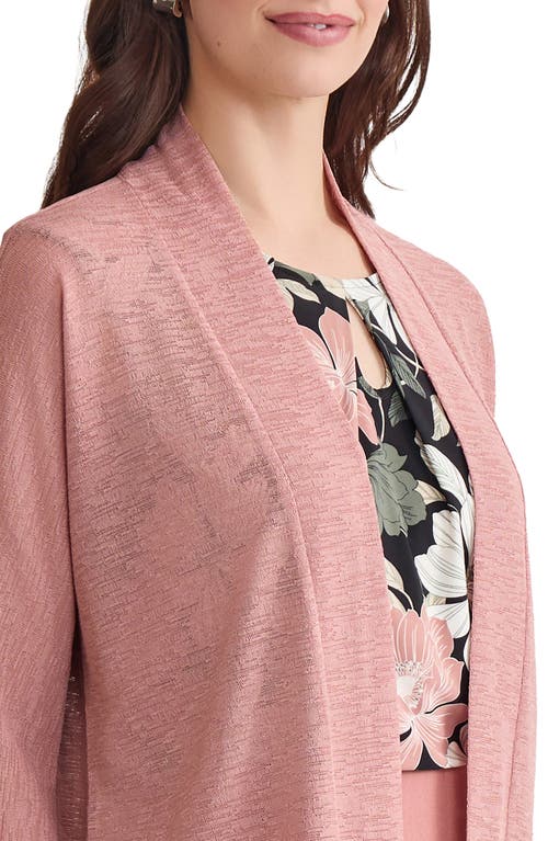 Kasper Dolman Knit Jacket In Pink