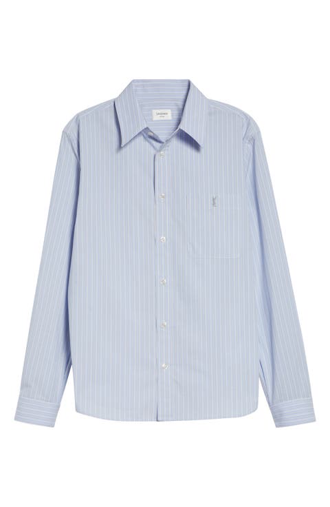 Classic Stripe Button-Up Shirt