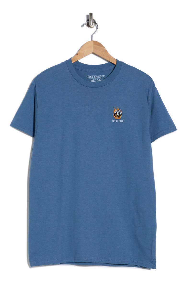 Out Of Luck 8-Ball Embellished Tee, Alternate, color, BLUE