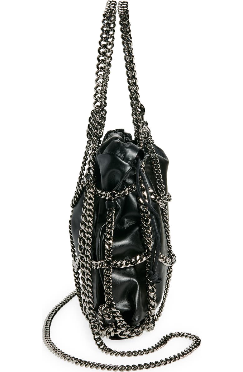 Stella McCartney Mini Falabella Chain Cage Tote, Alternate, color,