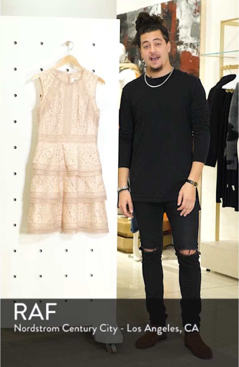 Lace Fit & Flare Dress, sales video thumbnail