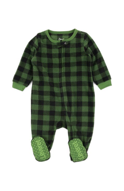 Kids Fleece Footed Printed Holiday Pajamas (Toddler, Little Kid & Big Kid)