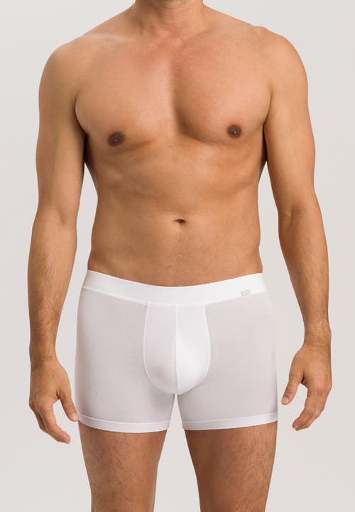 Hanro Natural Function Tencel And Cotton Boxer Brief In White