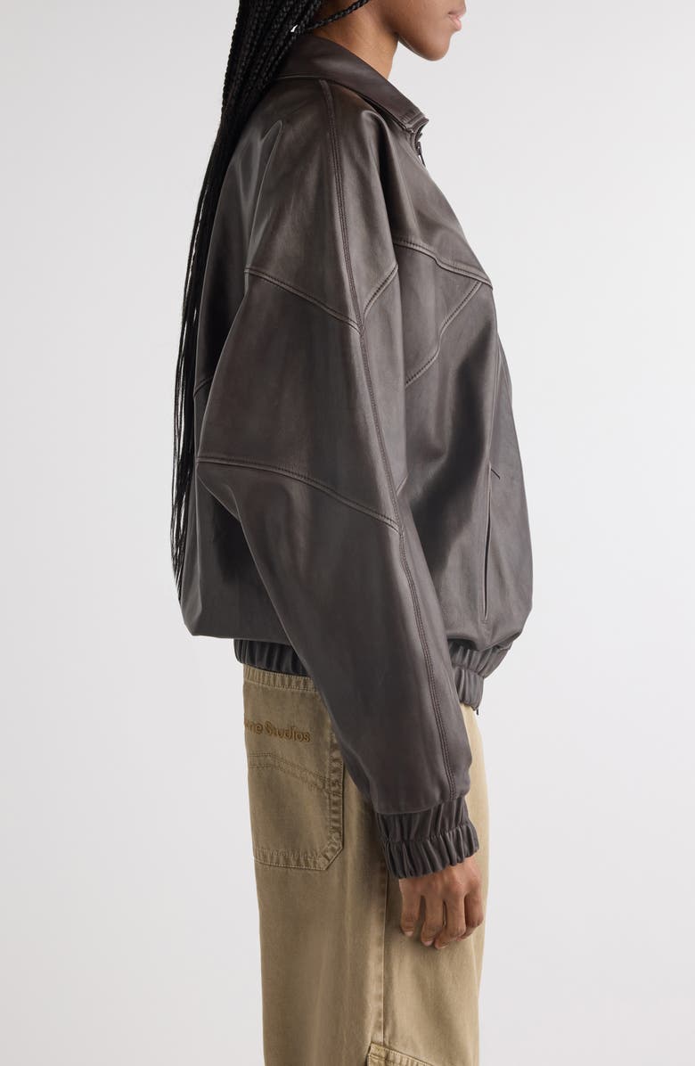 Acne Studios Letty Zenit Lambskin Leather Jacket, Alternate, color, 