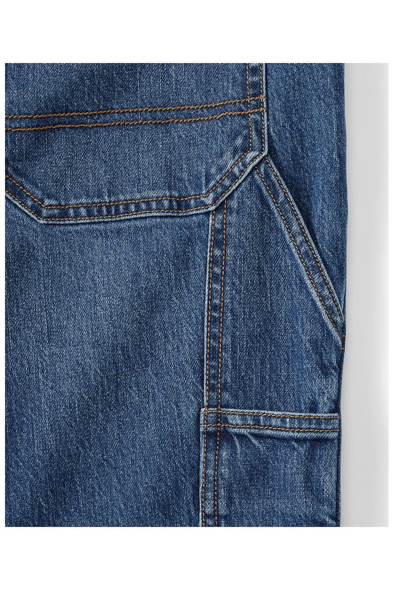 Plus Size Soft Denim High Rise Rail Straight Leg Utility Jeans, Alternate, color, Indigo Tide Blue