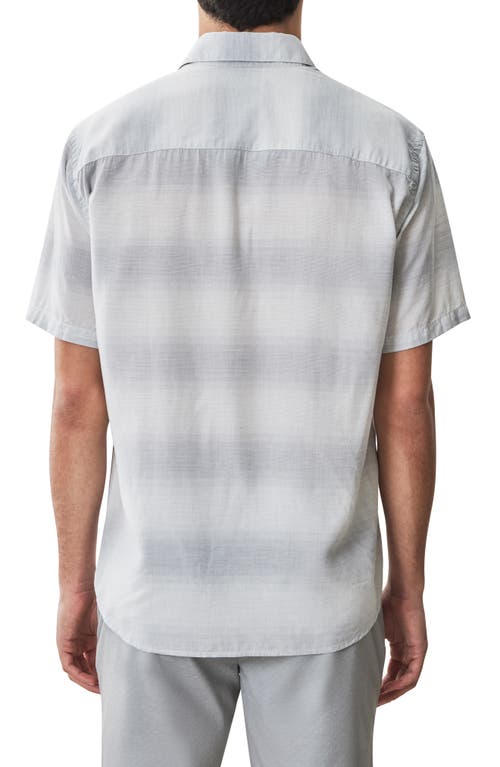 Robert Barakett Lasalle Short Sleeve Woven Button-up Shirt In Gray