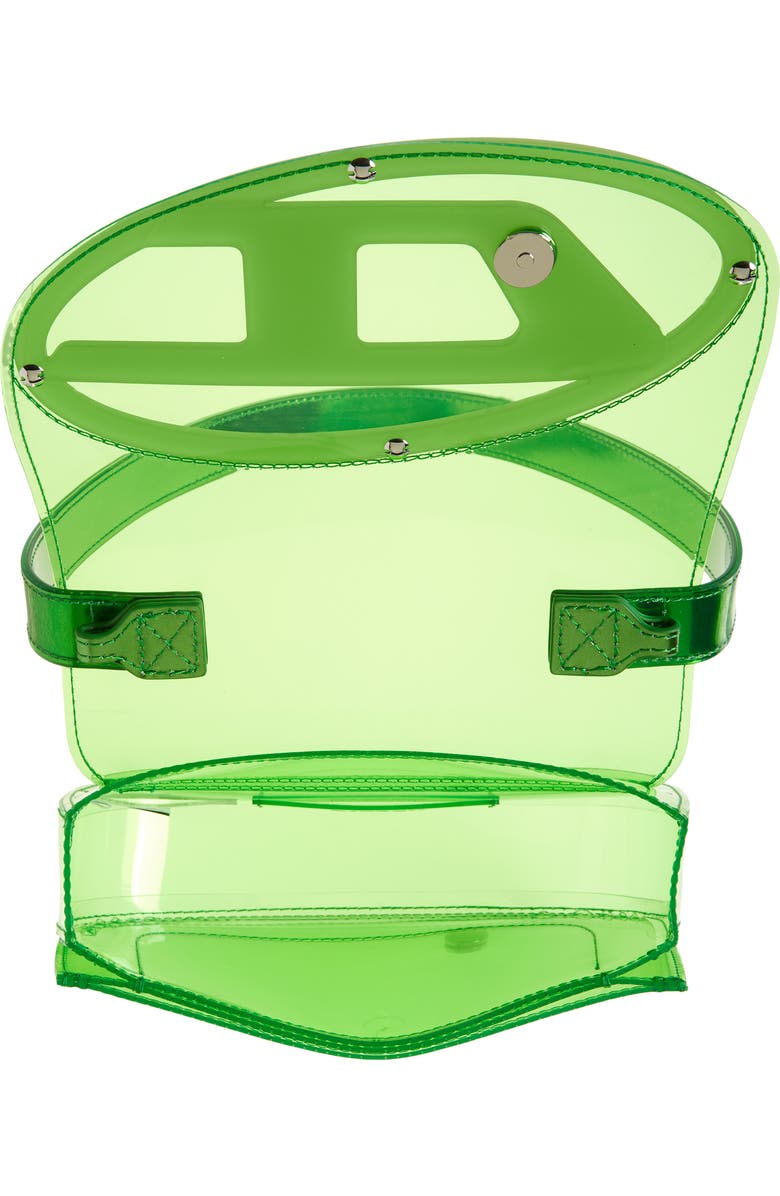 DIESEL<sup>®</sup> 1DR Logo Clear Shoulder Bag, Alternate, color, Green