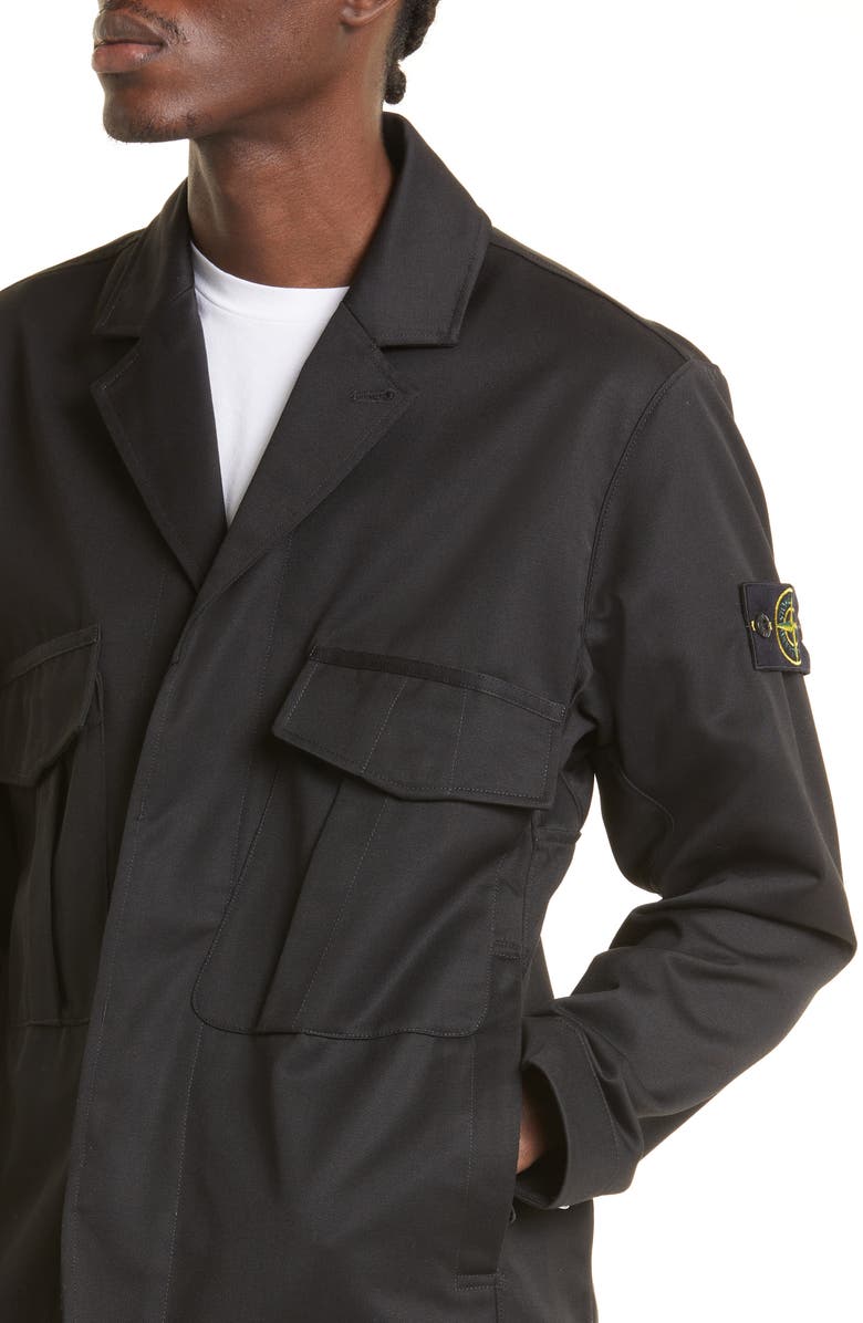 Stone Island Gabardine Workwear Jacket, Alternate, color, 