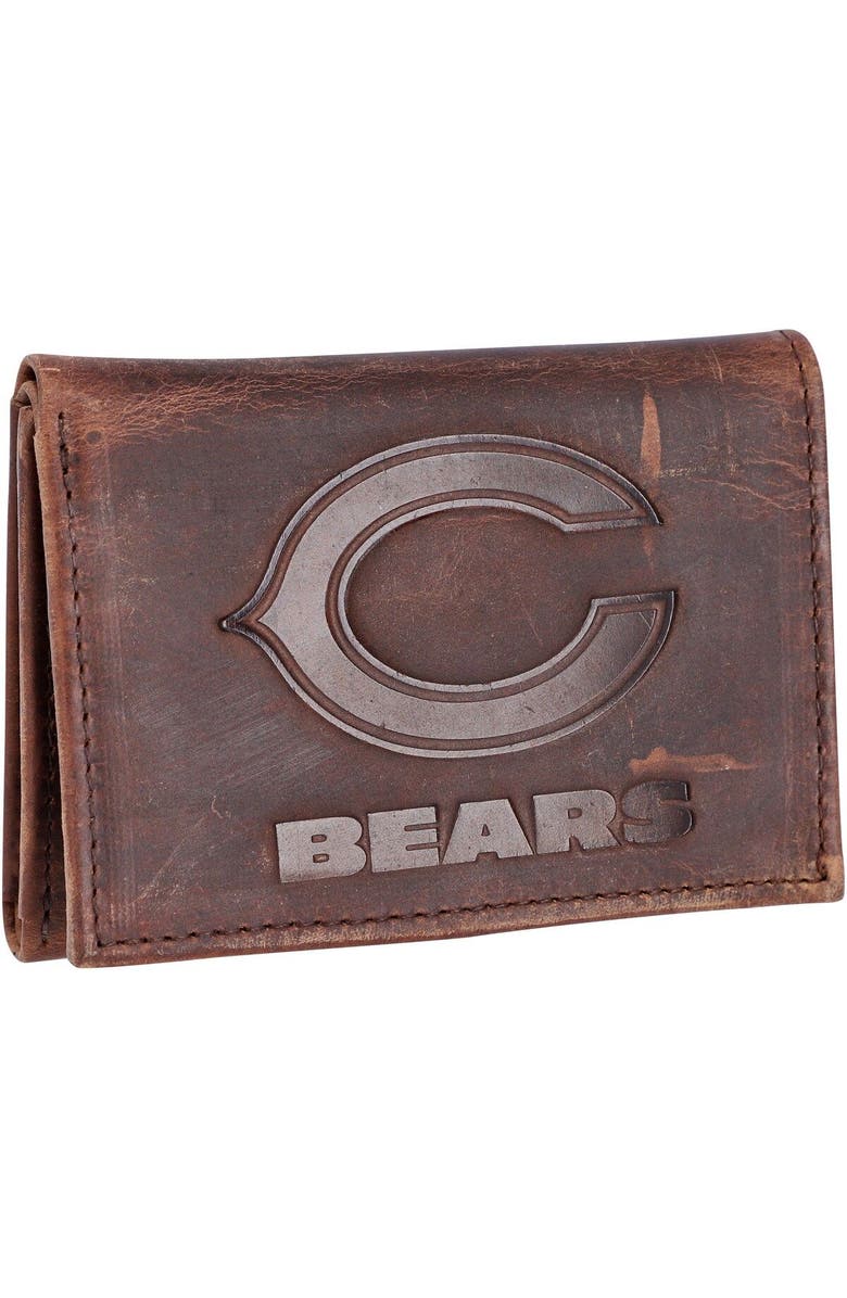 Evergreen Enterprises Chicago Bears Leather Team Tri-Fold Wallet, Main, color,