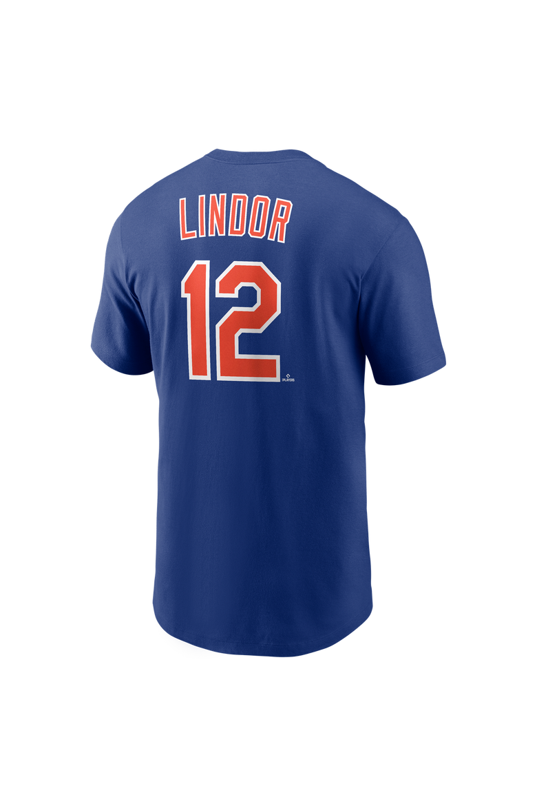 Men's Nike Francisco Lindor Royal New York Mets Cooperstown Collection Name & Number T-Shirt, Alternate, color, Royal