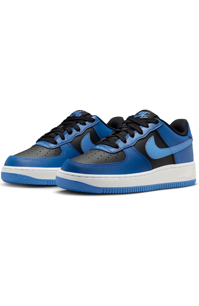 Nike Kids' Air Force 1 Sneaker, Main, color, Black/ Court Blue/ White