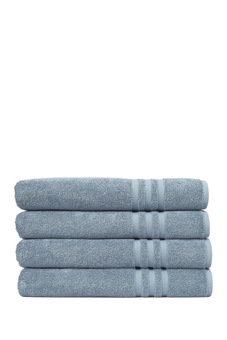 Denzi Bath Towels - Set of 4 - Denzi Blue, Main, color, DENZI BLUE