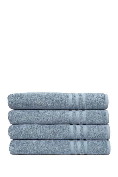 Denzi Bath Towels - Set of 4 - Denzi Blue