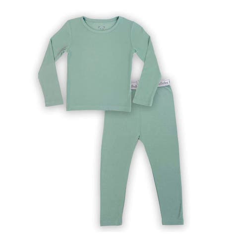 Kids' Misty Green Set of 2 Piece Pajamas
