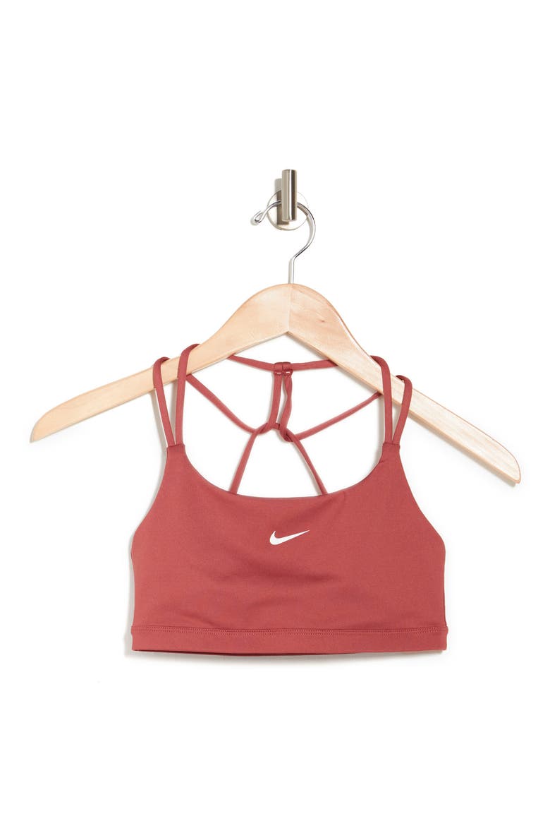 Indy Strappy Sports Bra, Alternate, color, CANYON RUST/WHITE