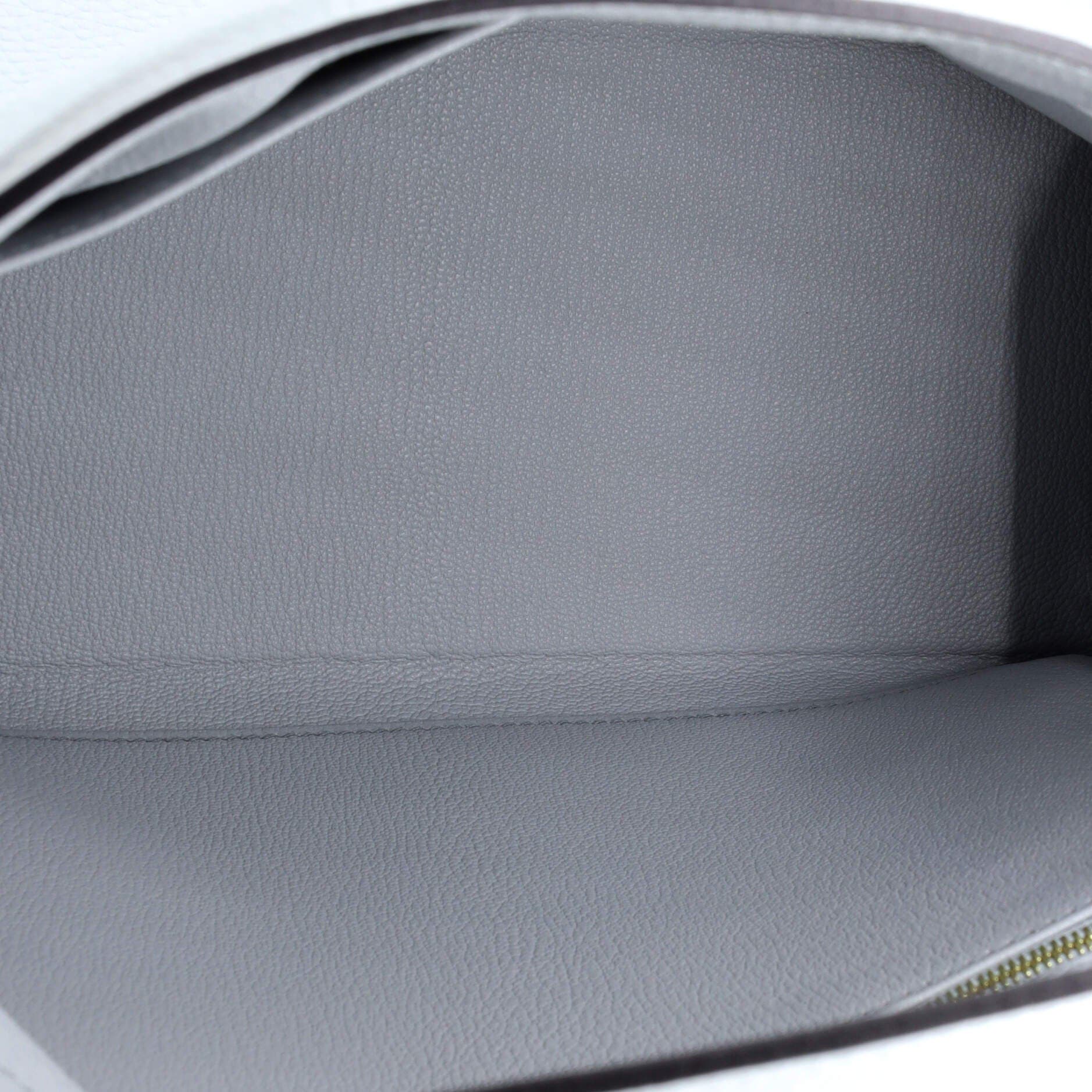 Pre-Owned Hermes Kelly Handbag Blue Clemence with Gold Hardware 28, Alternate, color, Bleu Pale