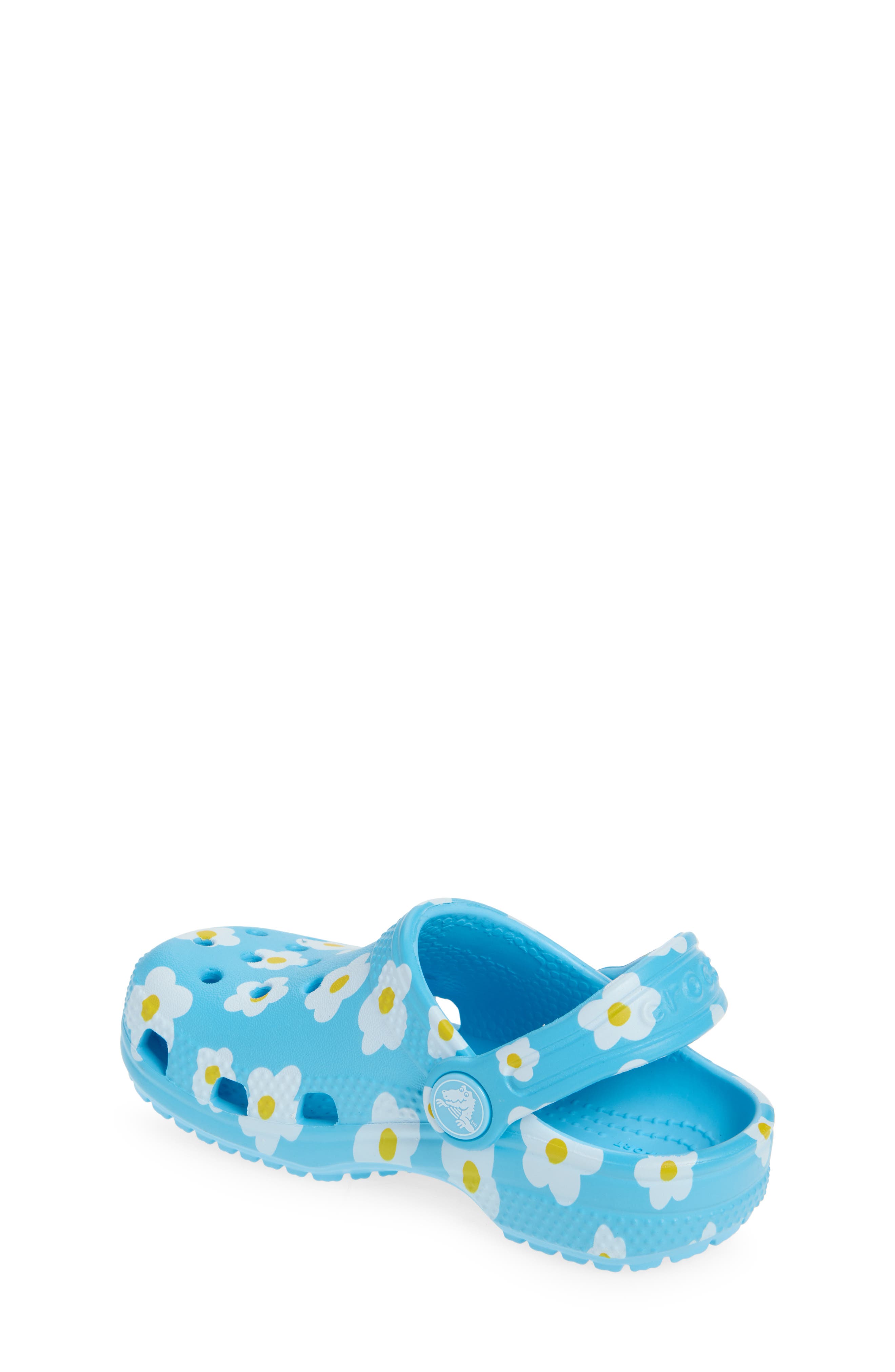 CROCS Kids' Daisy Classic Clog, Alternate, color, Tinted Glass