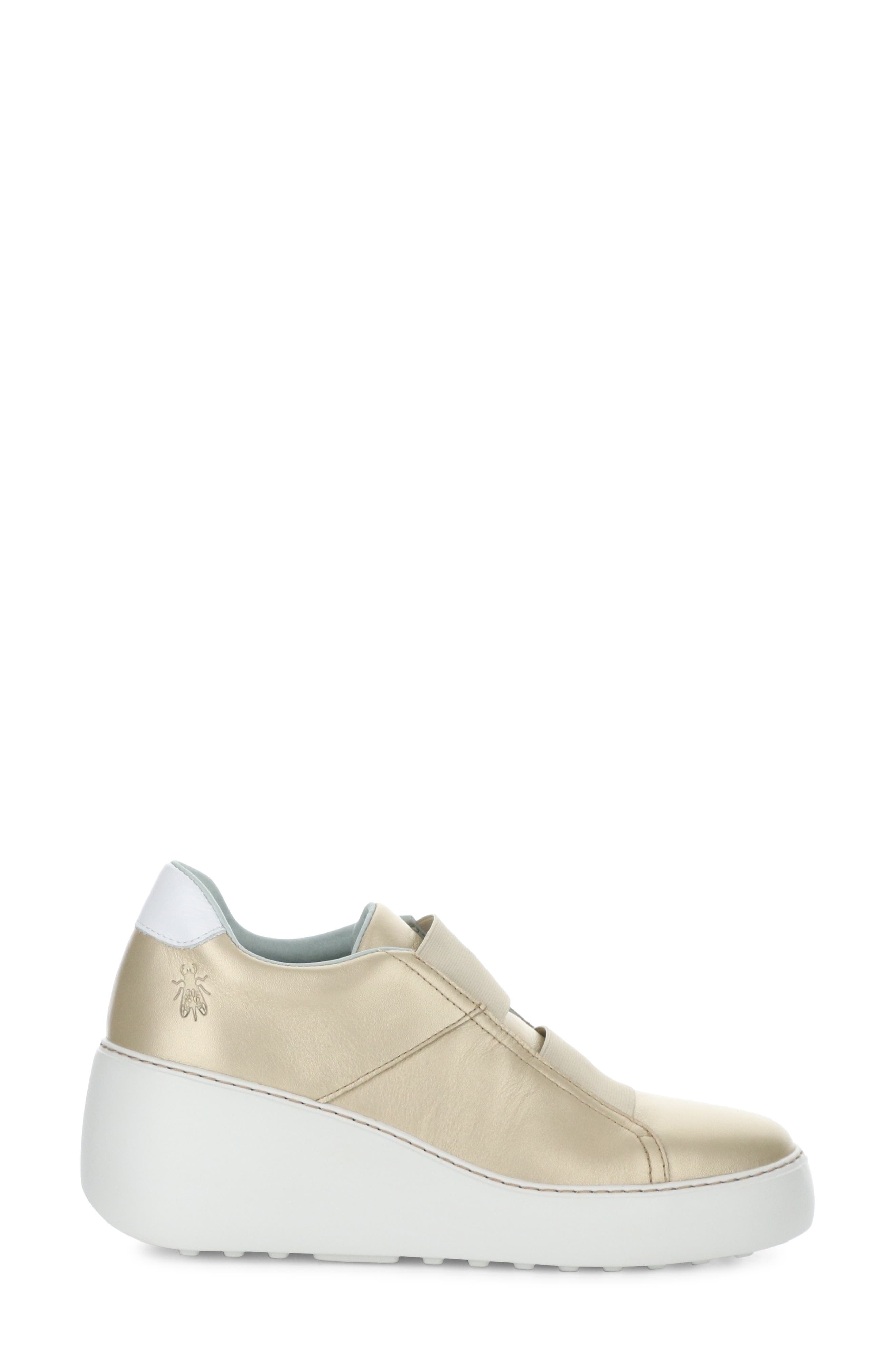 Dito Platform Wedge Sneaker, Alternate, color, 002 GOLD DUBLIN
