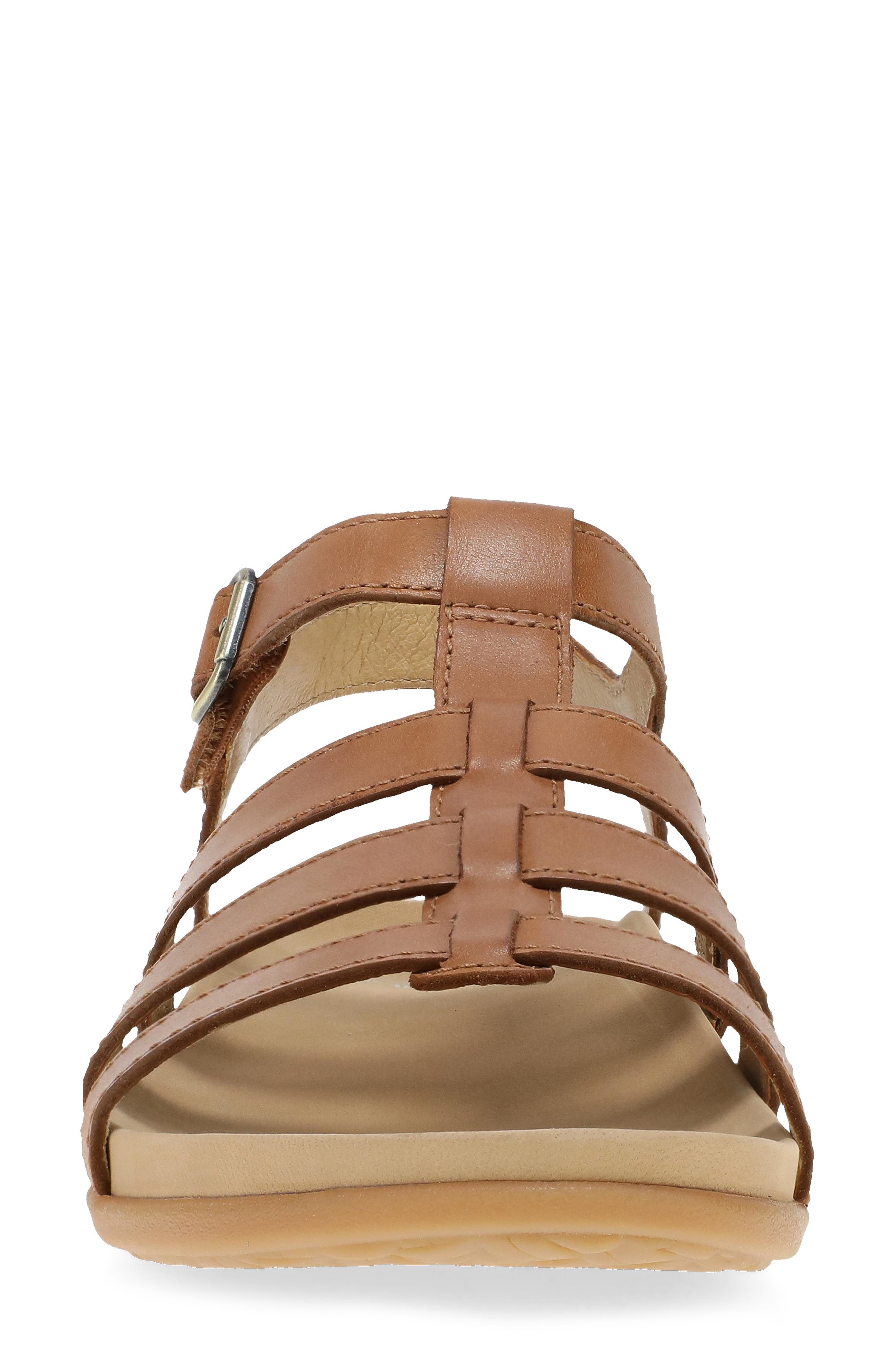 Dansko Janice Ankle Strap Sandal, Alternate, color, Tan Calf