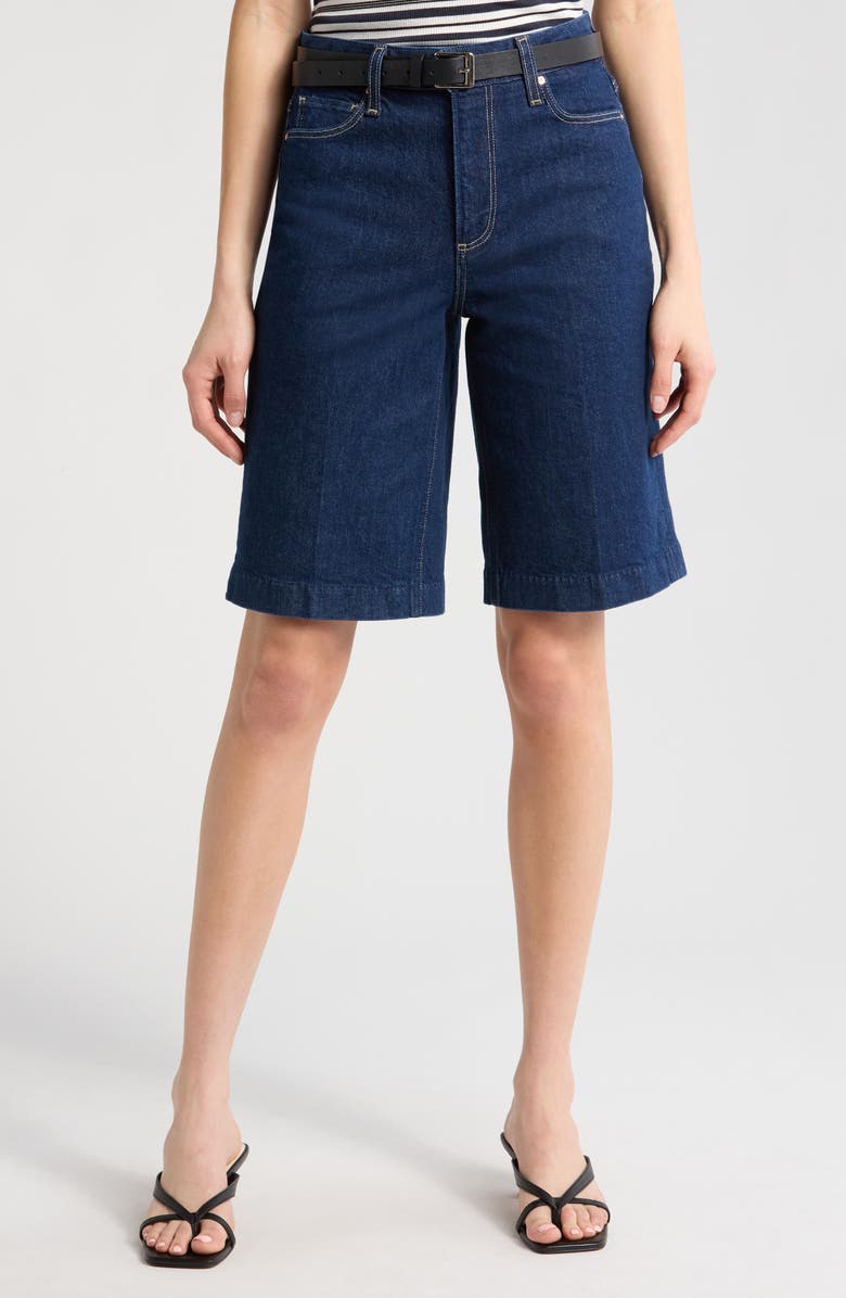 PAIGE Cadee Denim Bermuda Shorts, Main, color, Casa