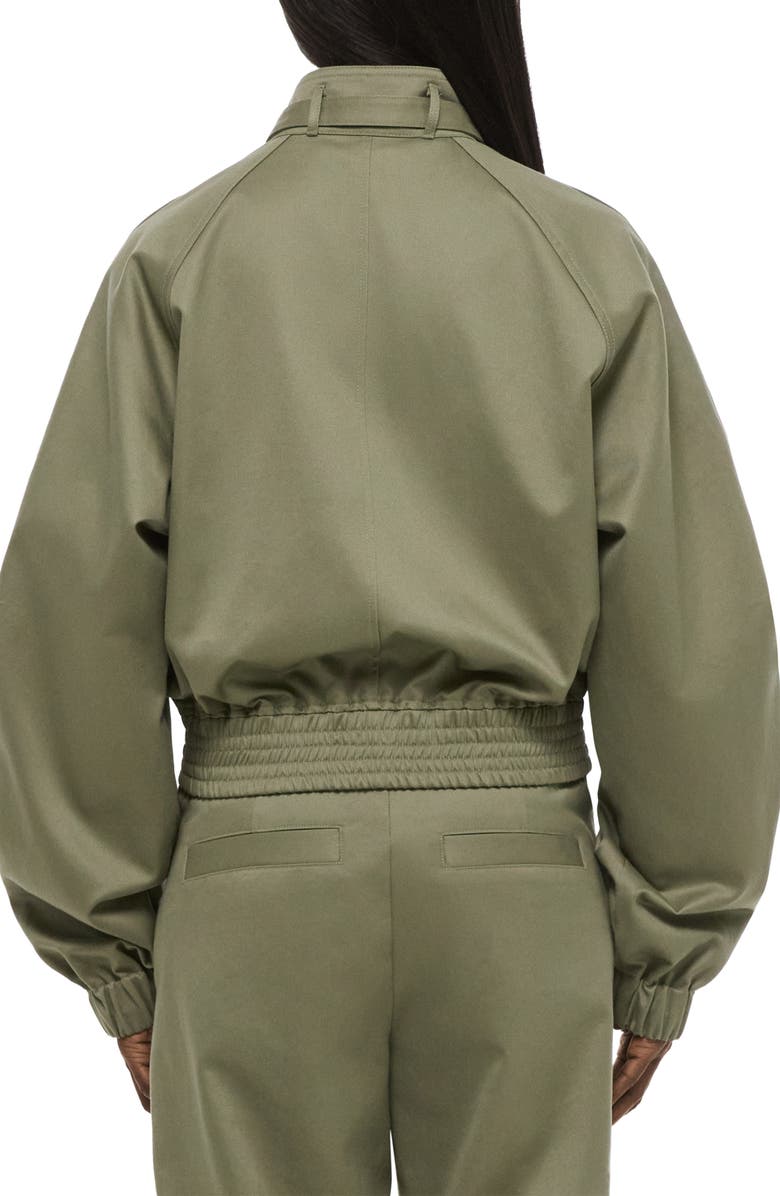 Helmut Lang Cotton Twill Bomber Jacket, Alternate, color, Vetiver
