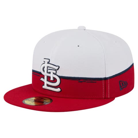 Men's New Era  Red/White St. Louis Cardinals Paint Stroke 59FIFTY Fitted Hat