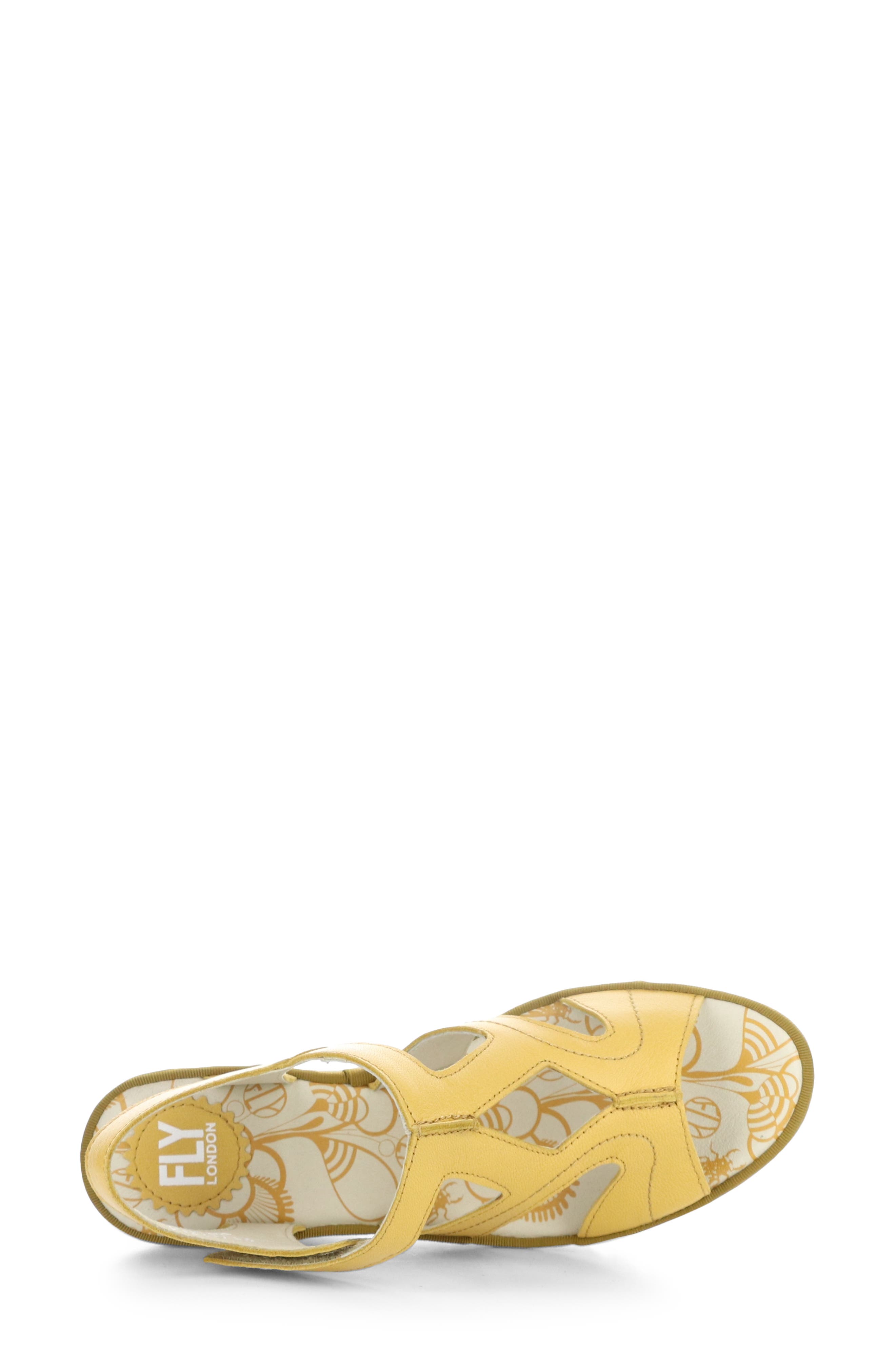 Fly London Yotu Platform Wedge Sandal, Alternate, color, 003 Bumblebee Mousse
