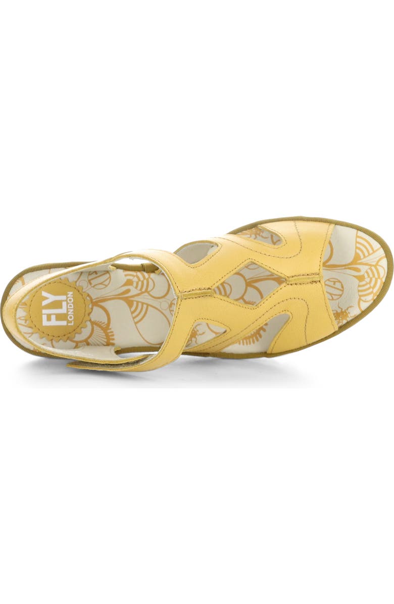 Fly London Yotu Platform Wedge Sandal, Alternate, color, 003 Bumblebee Mousse