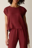 Eileen Fisher Organic Linen Square Top