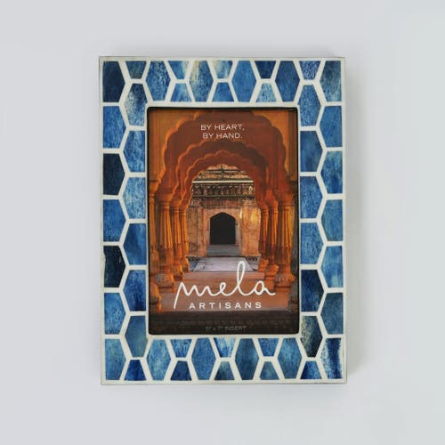 Mela Artisans Gramercy Inlay Picture Frame In Blue