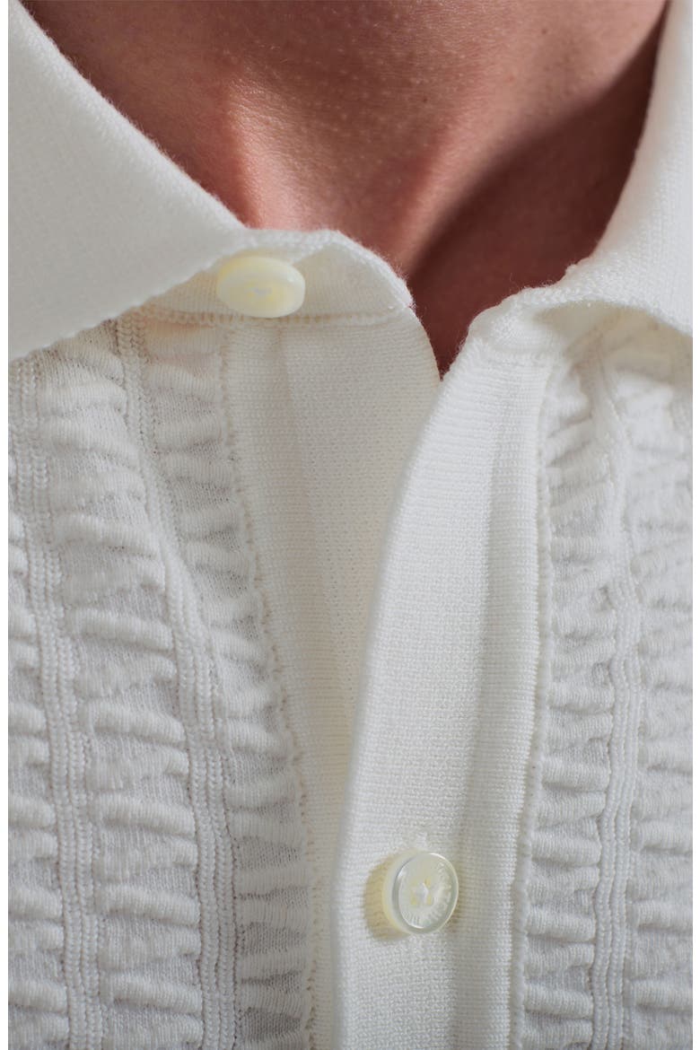 Short Sleeve Cardigan, Alternate, color, CHALK