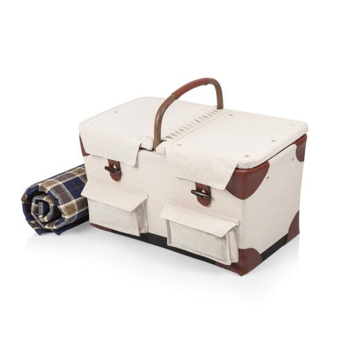 Picnic Time Pioneer Picnic Basket In Multi