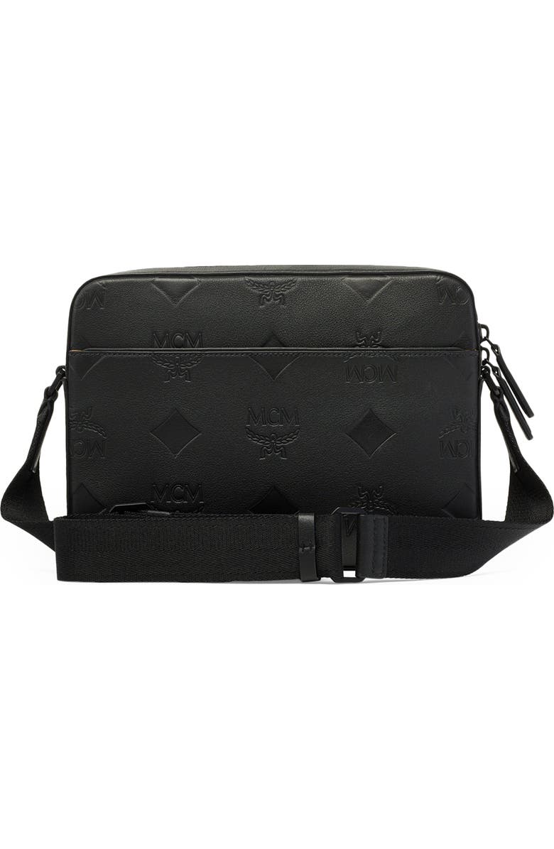 MCM Medium Aren Leather Crossbody Bag, Alternate, color,