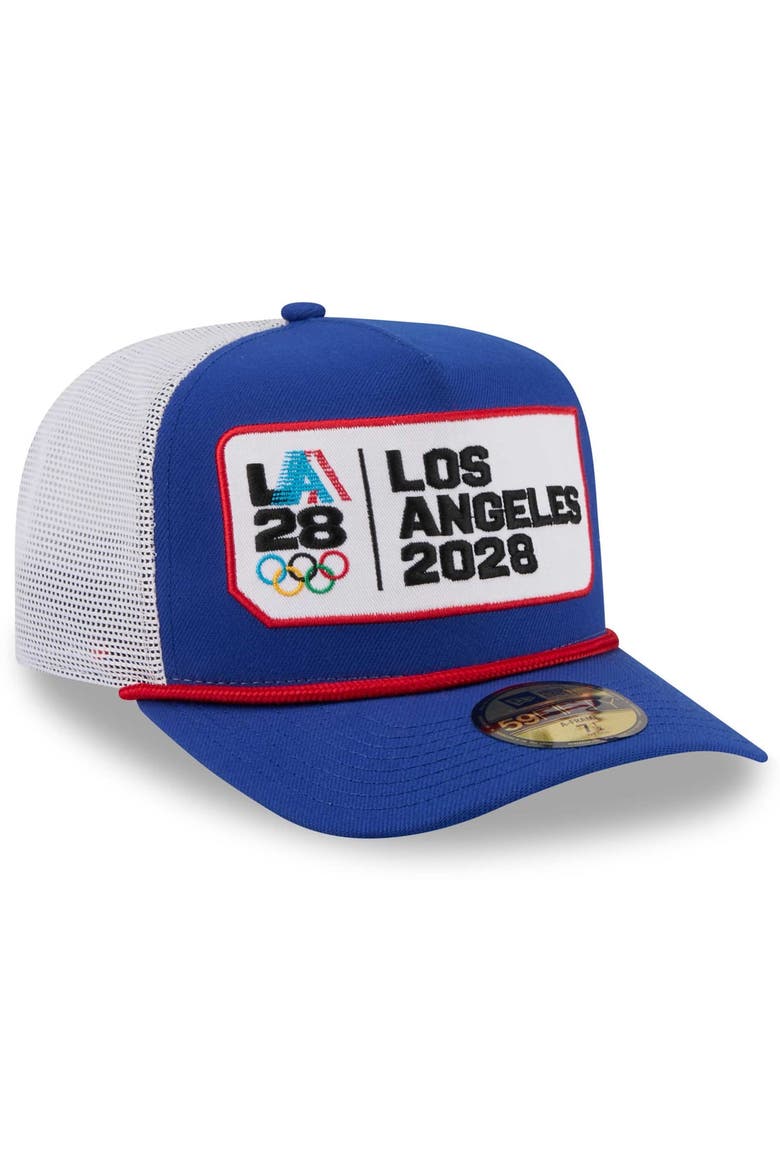 Men's New Era Royal LA28 Summer Olympics Rope 59FIFTY Fitted Hat, Alternate, color, Royal