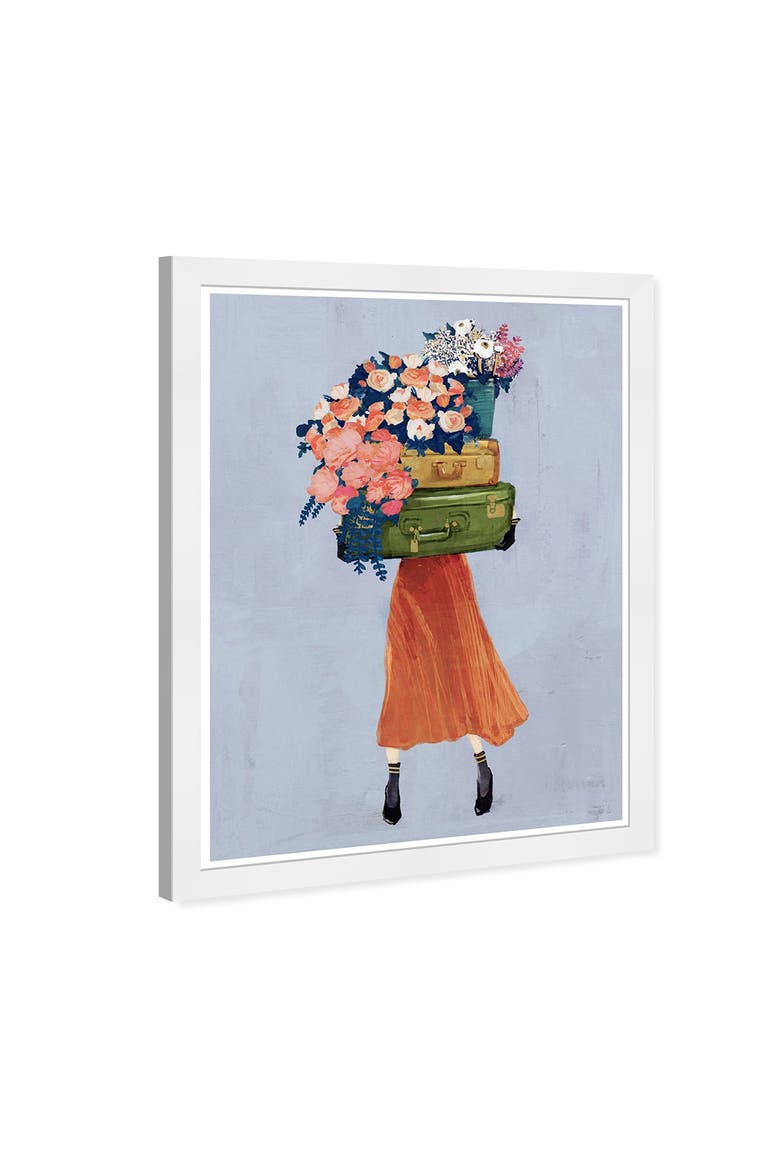 The Case of Fall Bouquet Gray Framed Wall Art, Alternate, color, NONE