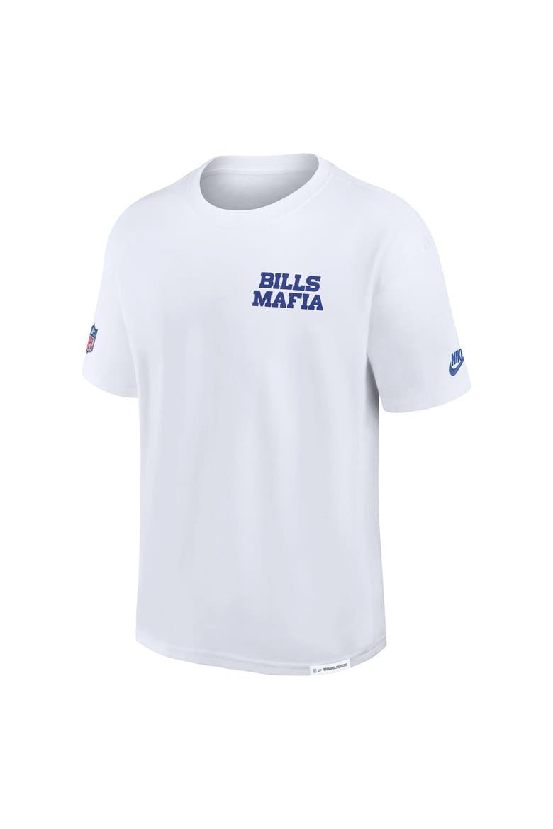 Men's Nike White Buffalo Bills 2025 Rivalries Collection Essential Max90 T-Shirt, Alternate, color, White