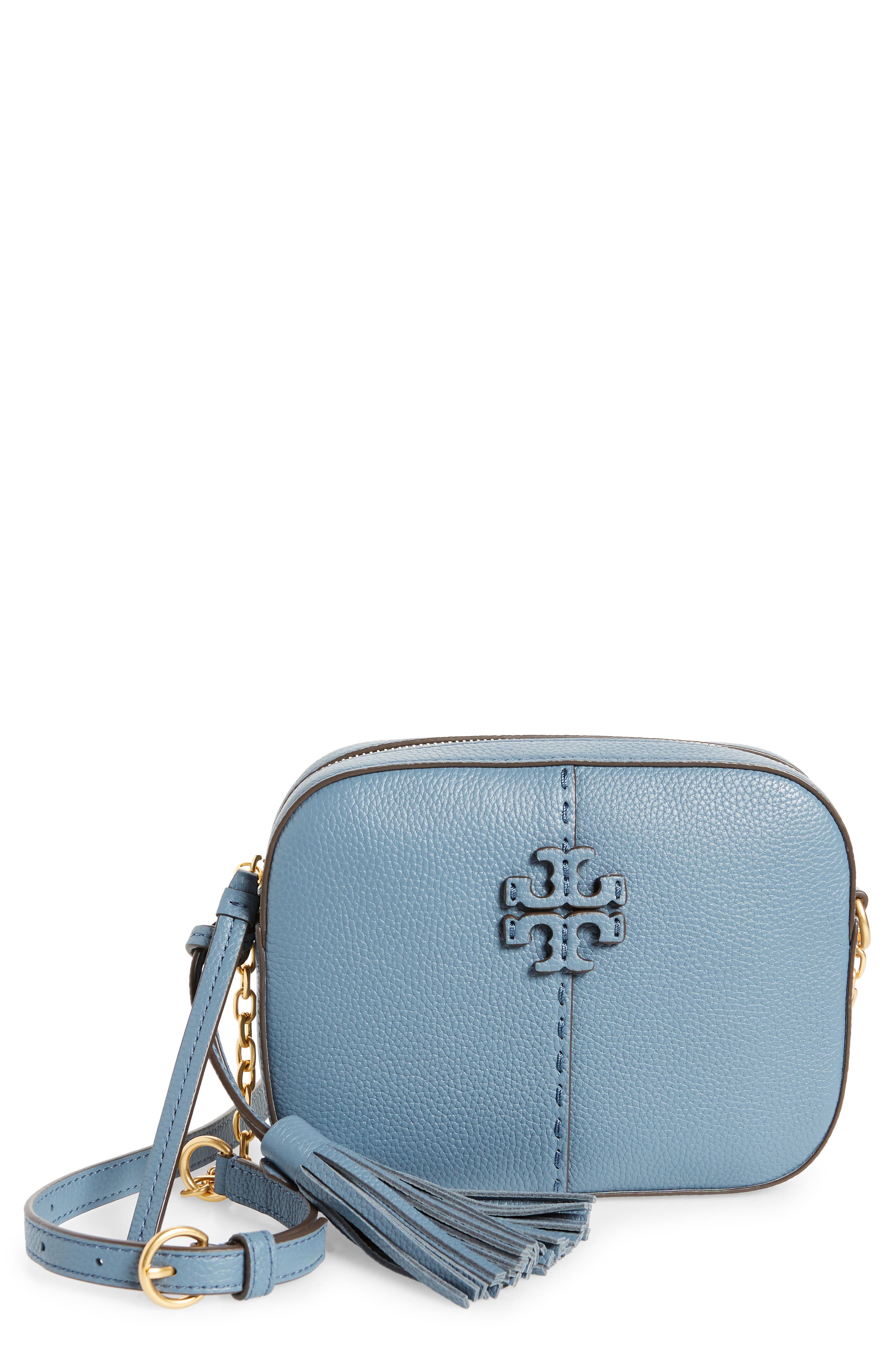 McGraw Leather Camera Bag, Main, color, BRUNNERA