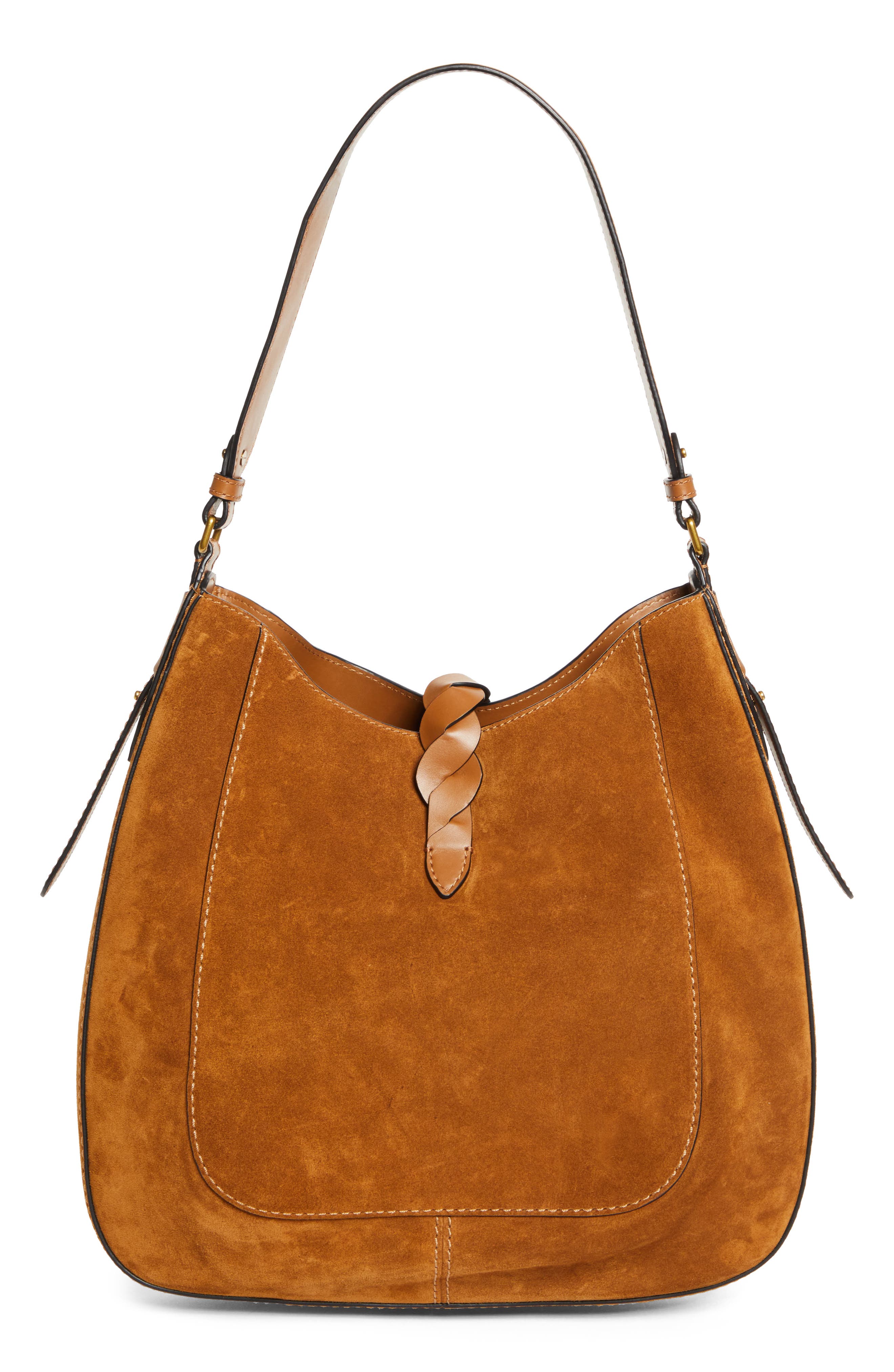 Isabel Marant Altay Suede Hobo Bag, Alternate, color, 