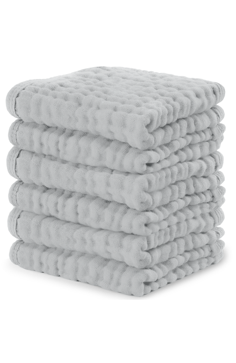 Muslin Washcloths - Pack of 6