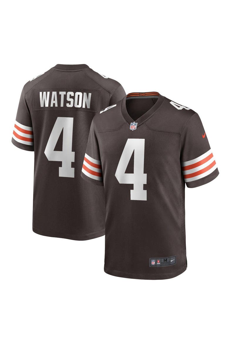 Men's Nike Deshaun Watson Brown Cleveland Browns Game Jersey, Main, color, Brown